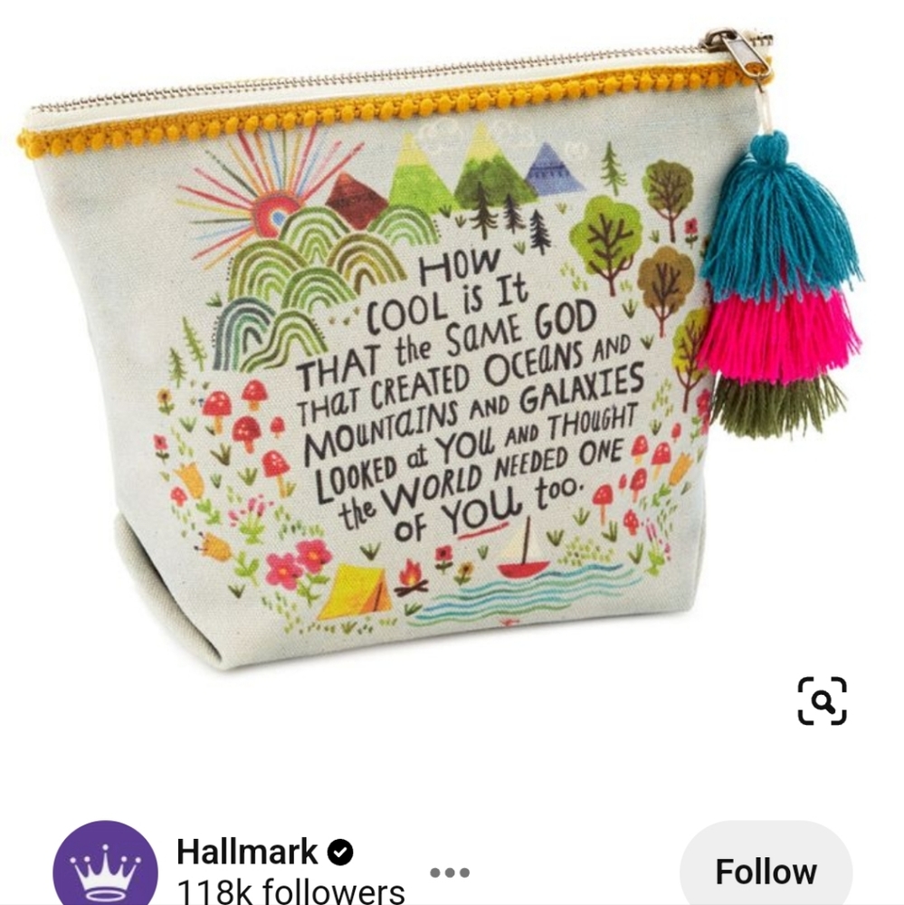 ISO Natural Life God Created Pouch Bag